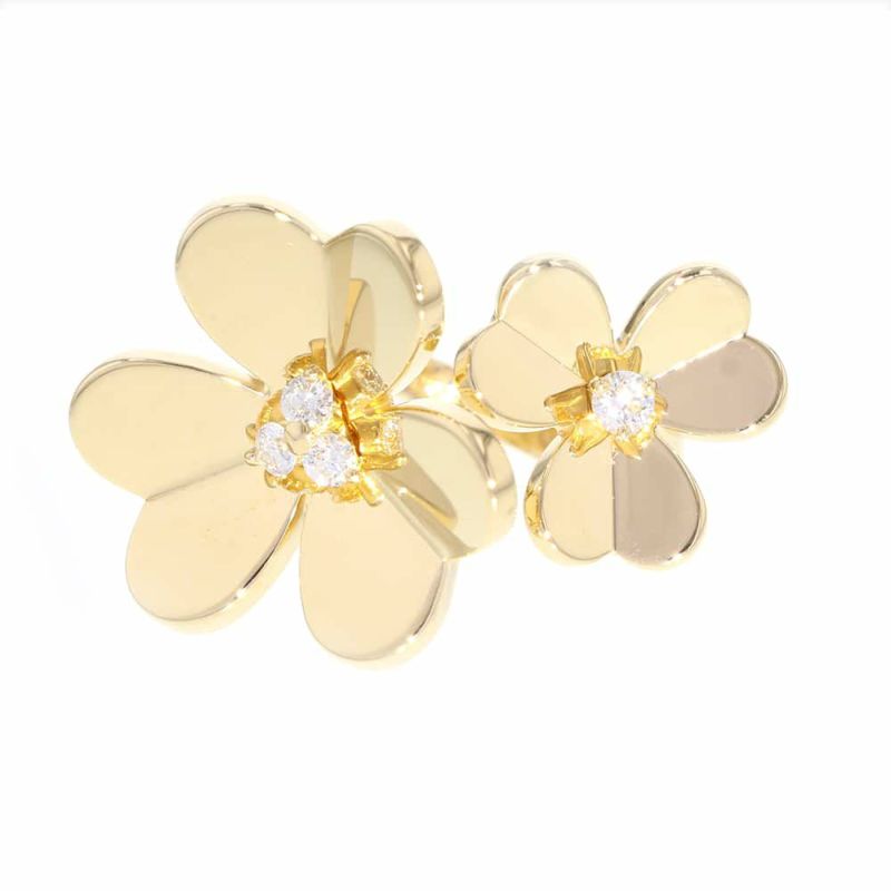 ヴァンクリーフ&アーペル リング フリヴォル アントレ レ ドア リング ダイヤモンド 4P 0.23ct K18YG サイズ53 VCARPJMD00