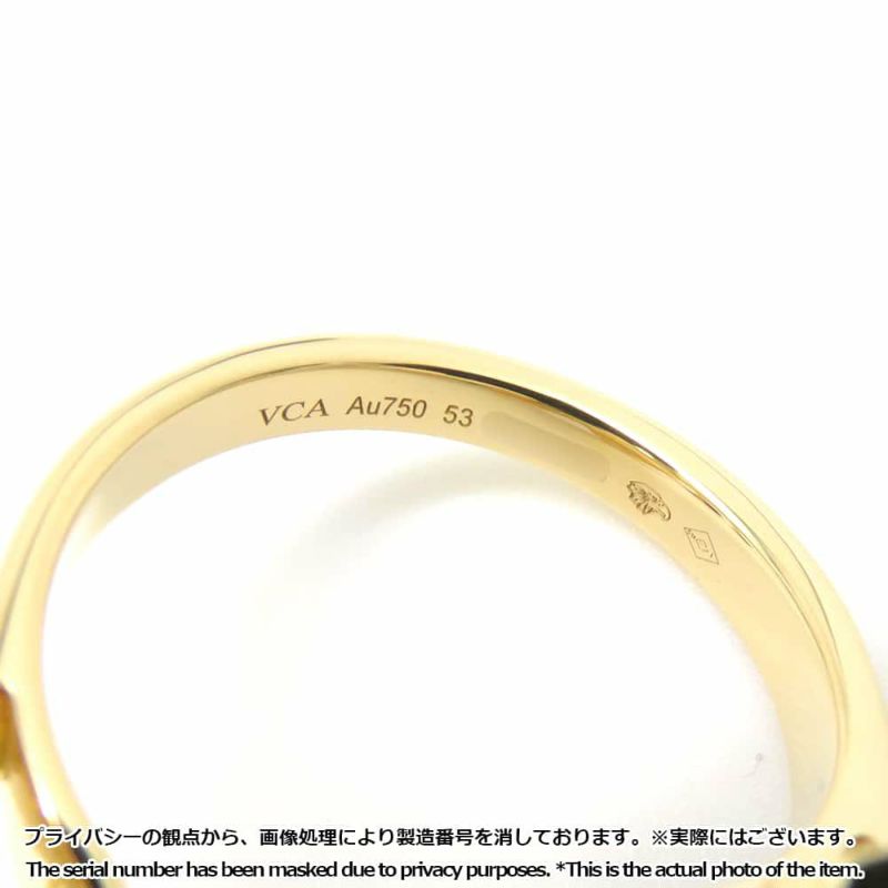 ヴァンクリーフ&アーペル リング フリヴォル アントレ レ ドア リング ダイヤモンド 4P 0.23ct K18YG サイズ53 VCARPJMD00