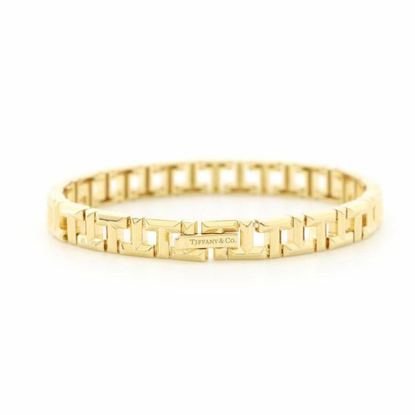 ティファニー ブレスレット Tトゥルーナロー ミディアム K18YG Tiffany&Co. ジュエリー
