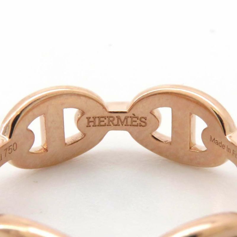 エルメス リング シェーヌダンクル アンシェネPM K18PGピンクゴールド リングサイズ52 HERMES 指輪 ジュエリー