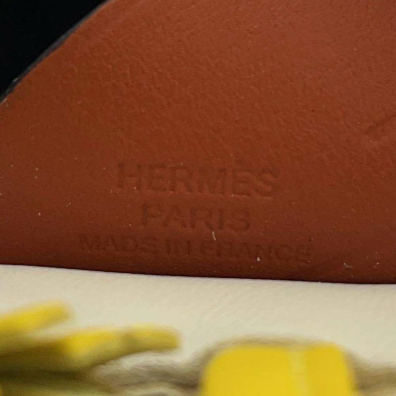 エルメス バッグチャーム ロデオPM ペガサス クレ/ジョーヌナプル/キュイーブル ラムスキン B刻印