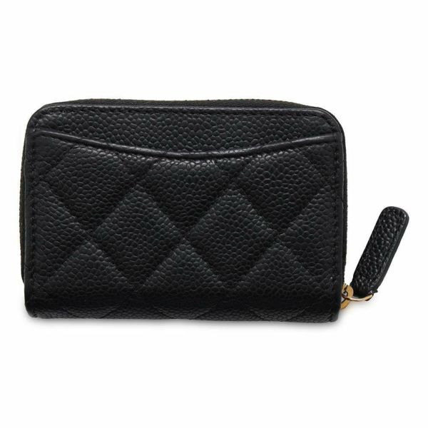 シャネル コインケース マトラッセ ココマーク キャビアスキン AP0216 CHANEL 財布 黒