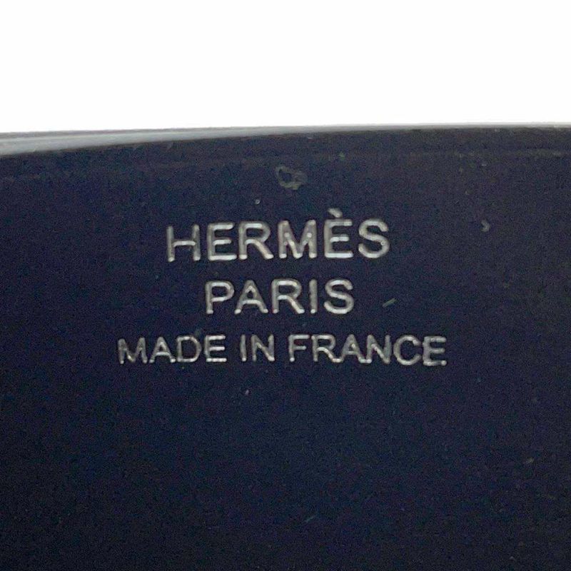 エルメス カードケース Hセリエ ブラック ボックスカーフ B刻印 HERMES カード 黒