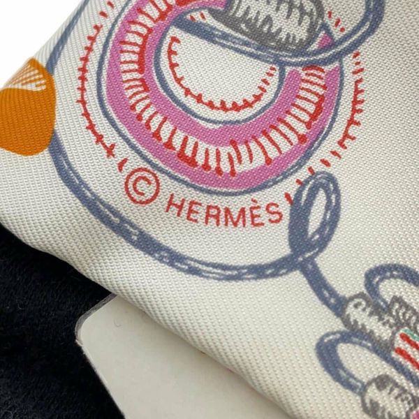 エルメス スカーフ ツイリー ポワンティエ シュバロスコープ 刺繍 HERMES シルクツイル 2023春夏