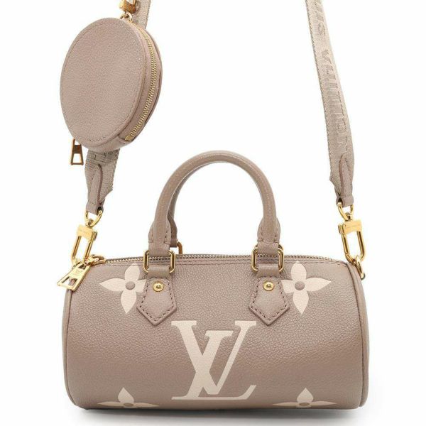 ルイヴィトン ハンドバッグ バイカラーモノグラム・アンプラント パピヨンBB M46031 LOUIS VUITTON グレージュ 2way