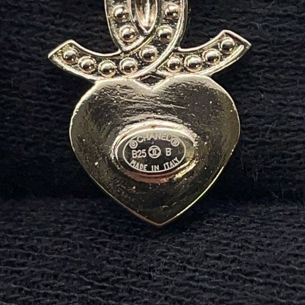 シャネル ピアス ハート ココマーク ラインストーン B25B ABG246 CHANEL アクセサリー