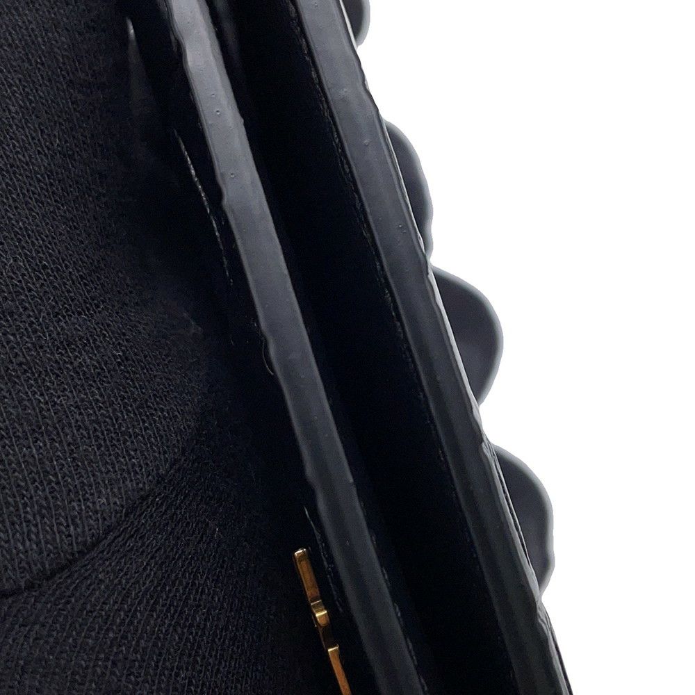 サンローランパリ 財布 タイニーカサンドラクレジットカードウォレット 型押しレザー 847958DZEDW1000 黒