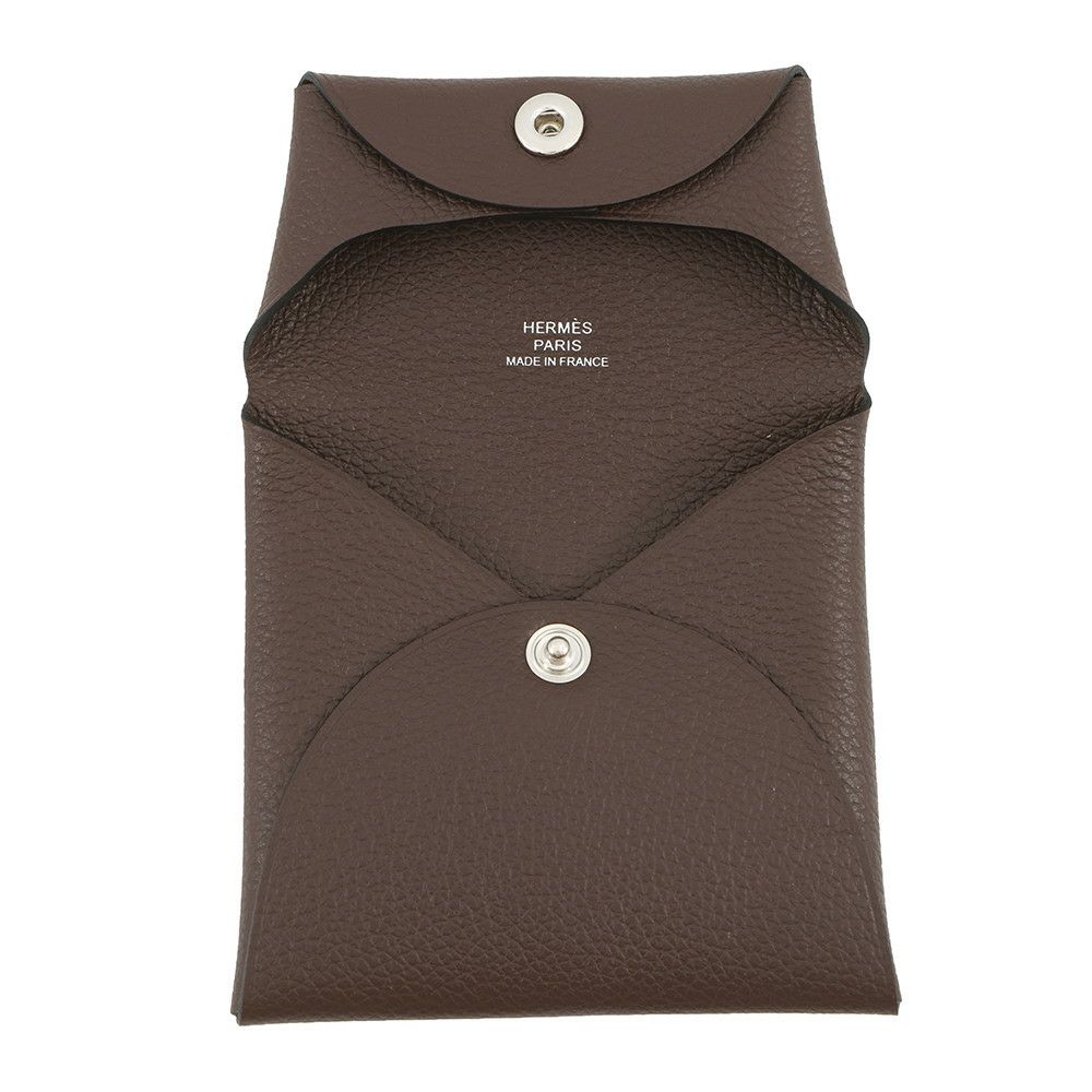 エルメス コインケース バスティア モカ エバーカラー W刻印 HERMES 小銭入れ