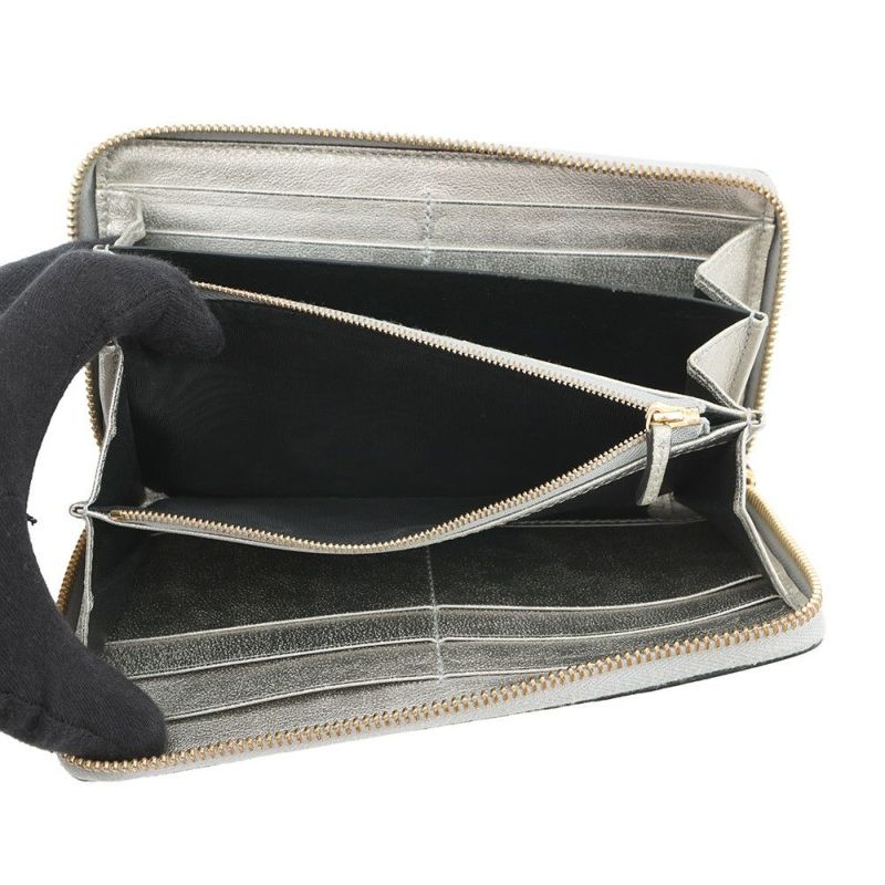 グッチ 長財布 GGプチ ラミネートリザード ダブルG ジップアラウンドウォレット 456117 GUCCI 財布 ラウンドファスナー