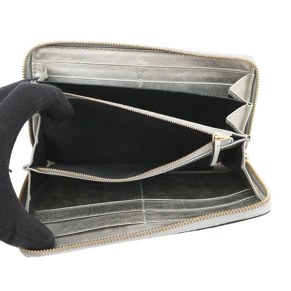 グッチ 長財布 GGプチ ラミネートリザード ダブルG ジップアラウンドウォレット 456117 GUCCI 財布 ラウンドファスナー