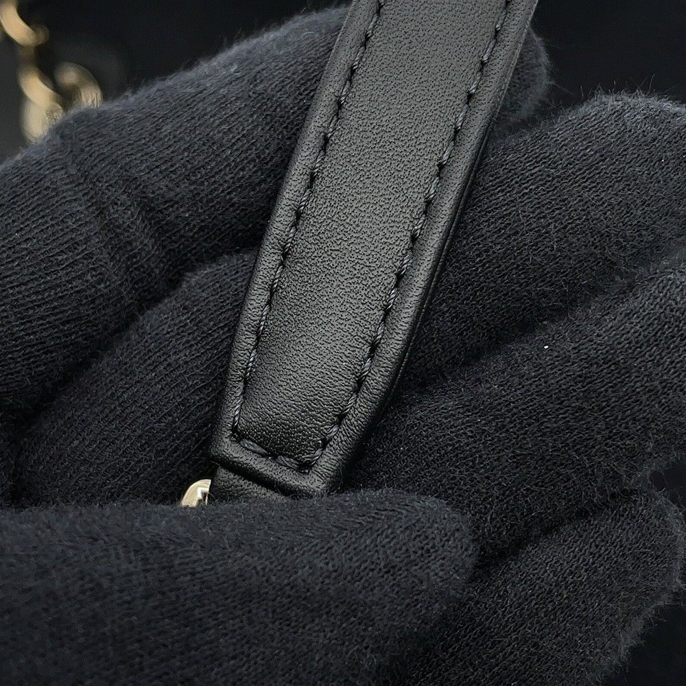 シャネル トートバッグ ドーヴィル ココマーク スモール ショッピングバッグ キャンバス AS3257 CHANEL 2way 黒