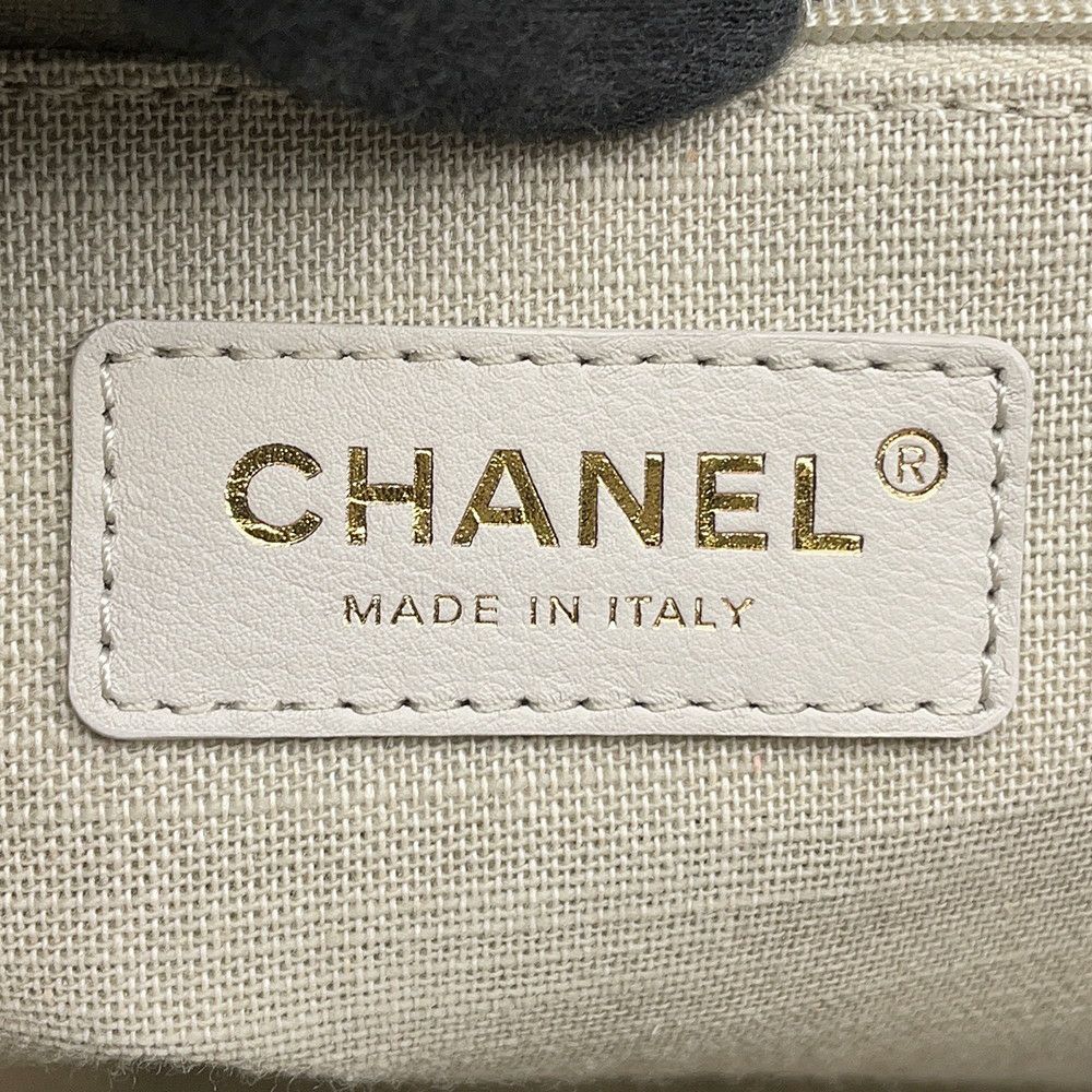 シャネル トートバッグ ドーヴィル ココマーク スモール ショッピングバッグ キャンバス AS3257 CHANEL 2way 黒