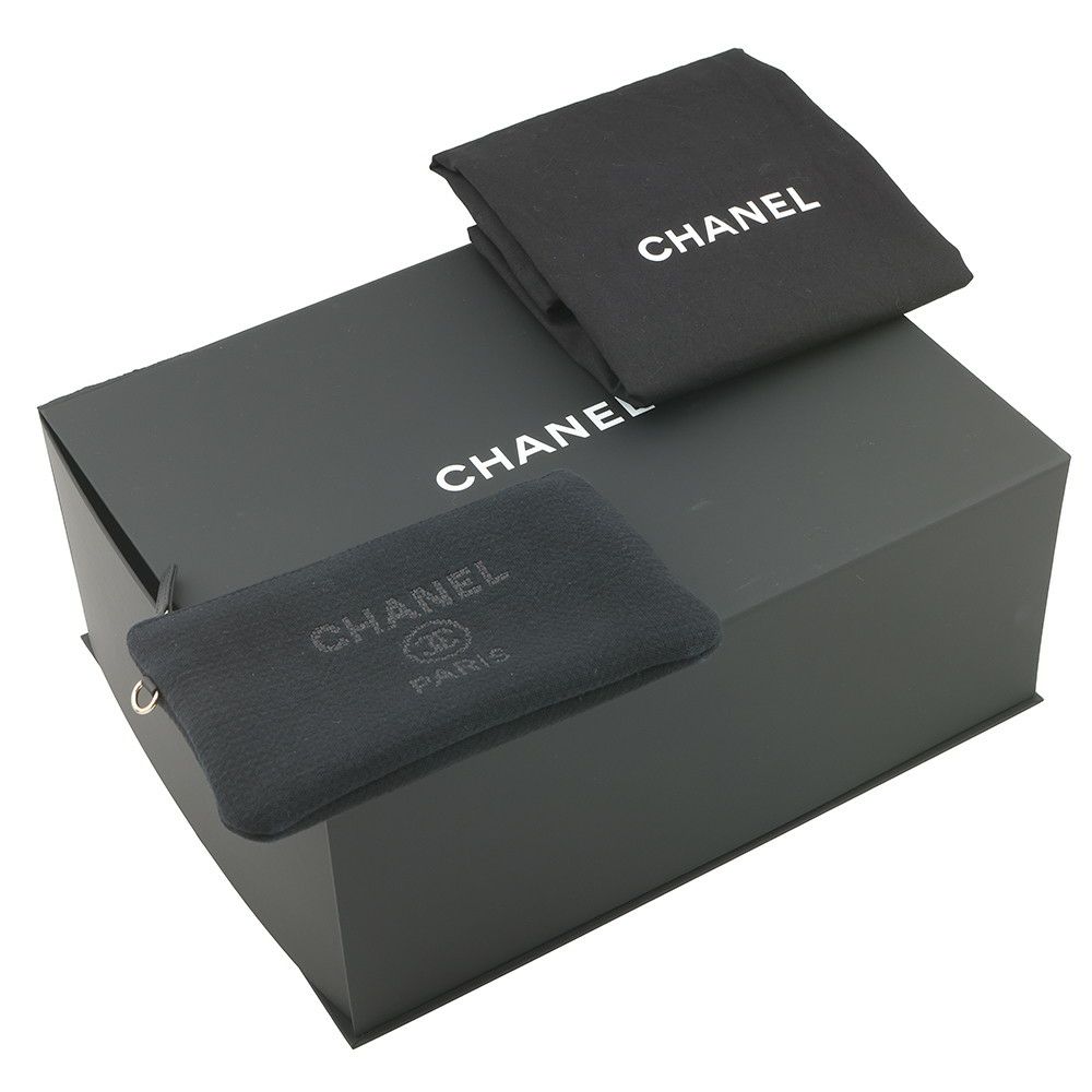 シャネル トートバッグ ドーヴィル ココマーク スモール ショッピングバッグ キャンバス AS3257 CHANEL 2way 黒