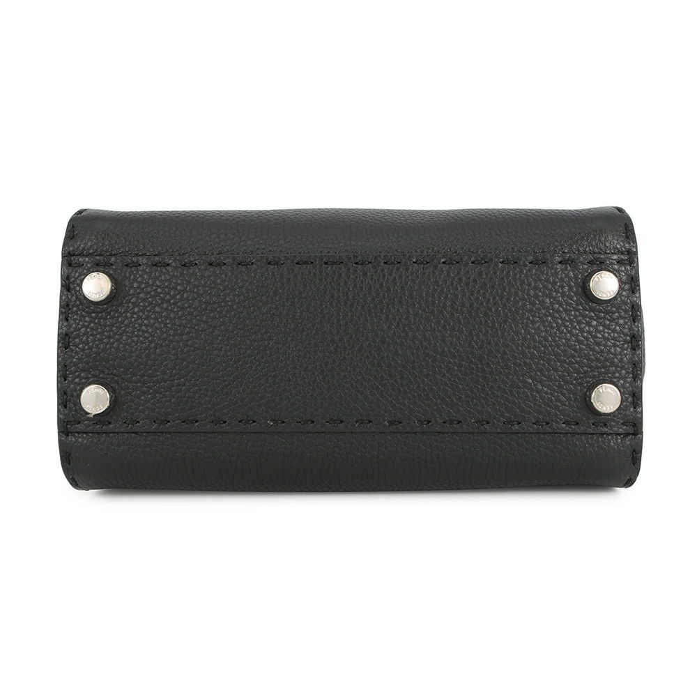 フェンディ ハンドバッグ ミニ ピーカブー セレリア レザー 8BN244 FENDI バッグ ショルダーバッグ 黒