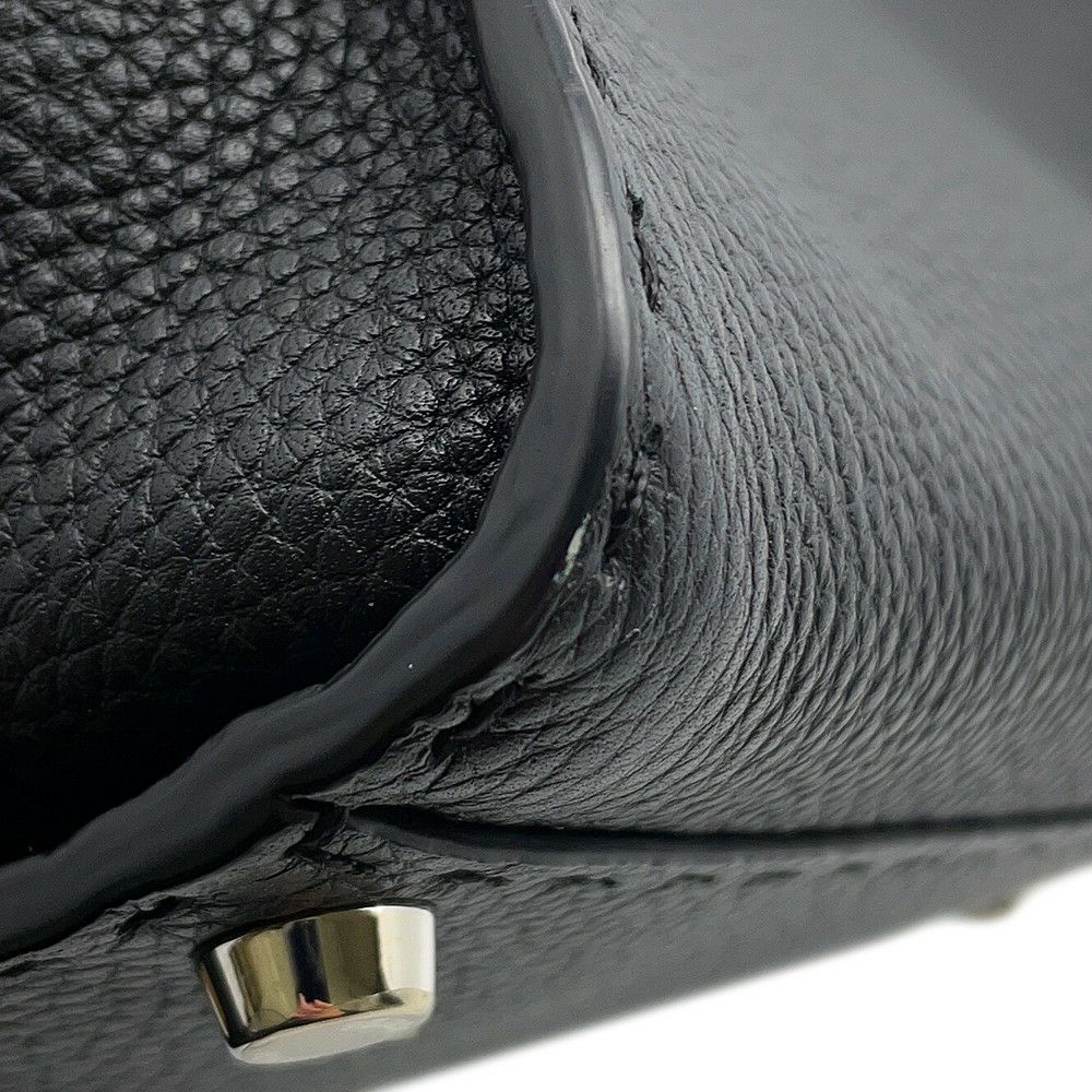 フェンディ ハンドバッグ ミニ ピーカブー セレリア レザー 8BN244 FENDI バッグ ショルダーバッグ 黒