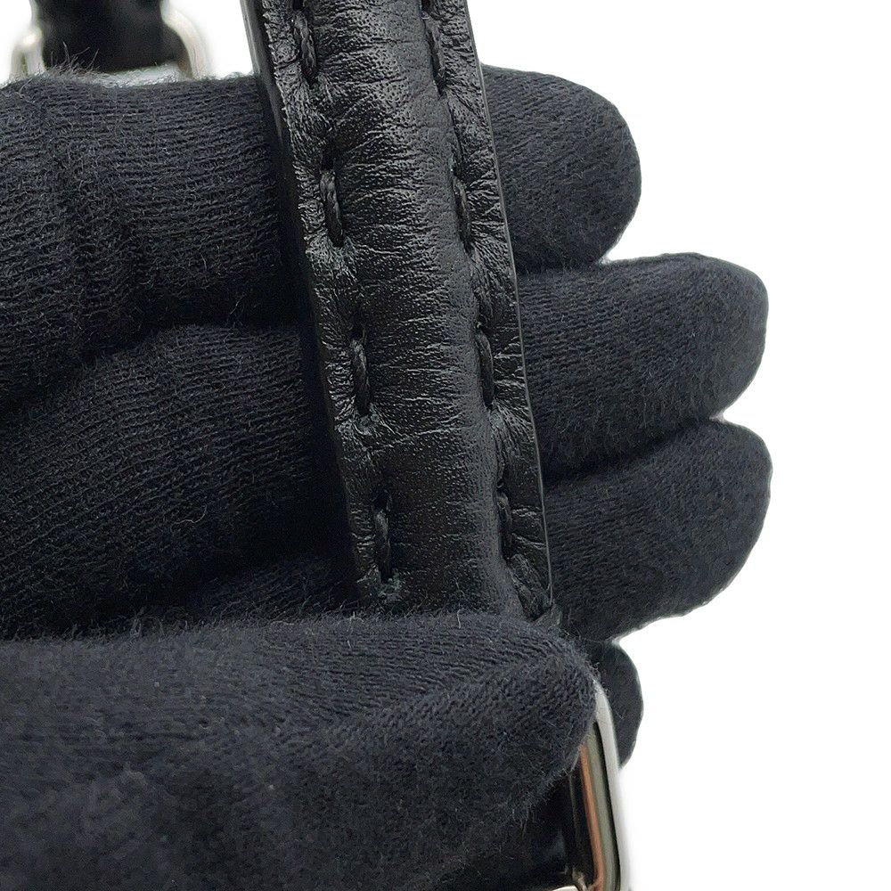 フェンディ ハンドバッグ ミニ ピーカブー セレリア レザー 8BN244 FENDI バッグ ショルダーバッグ 黒