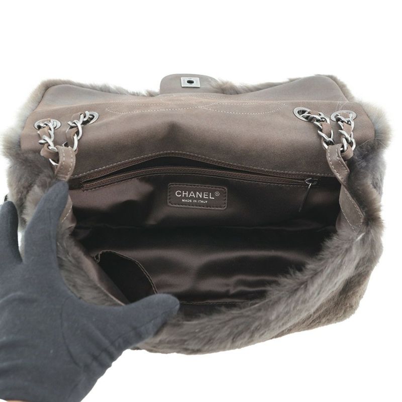 シャネル チェーンショルダーバッグ ココマーク ファー CHANEL 2ｗay