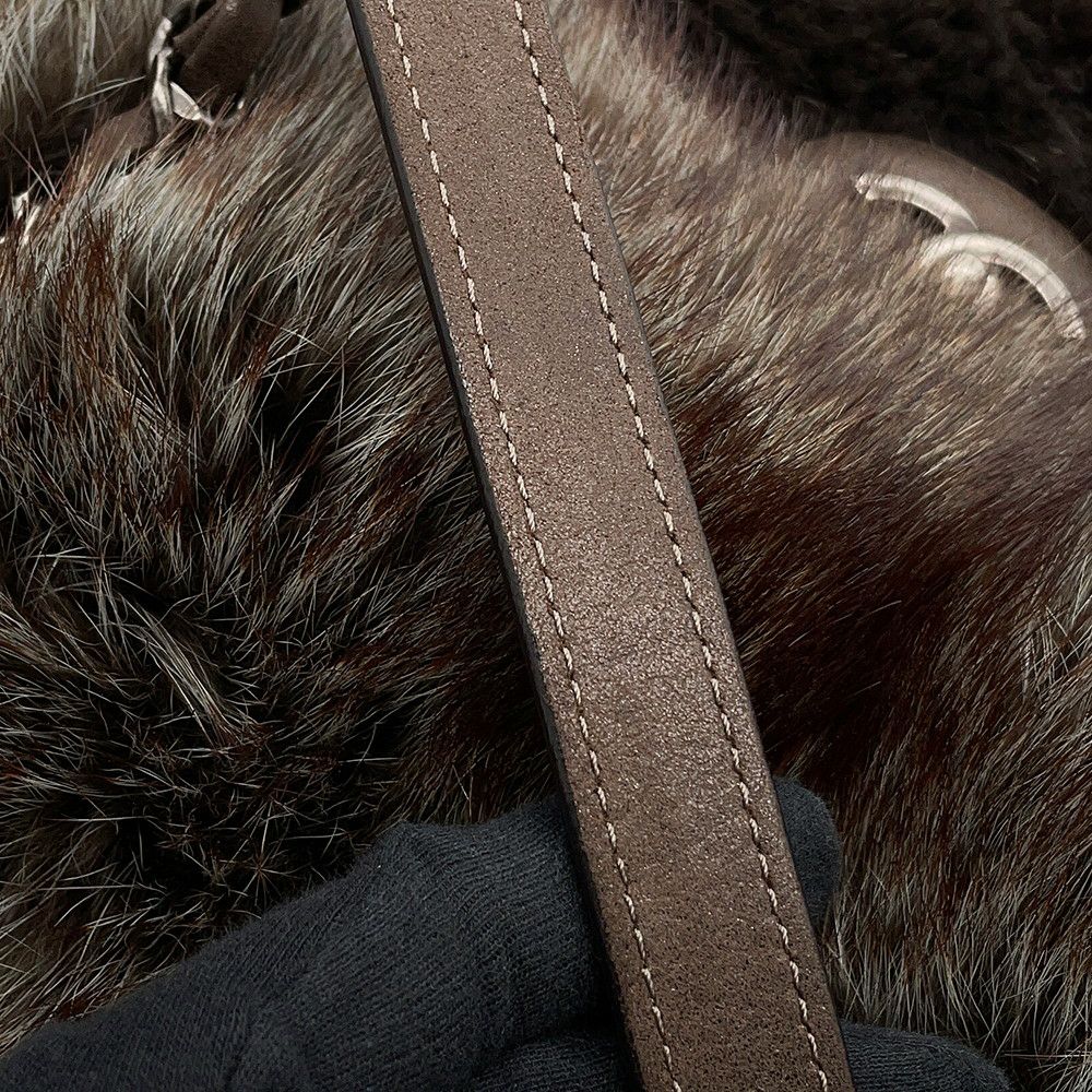 シャネル チェーンショルダーバッグ ココマーク ファー CHANEL 2ｗay