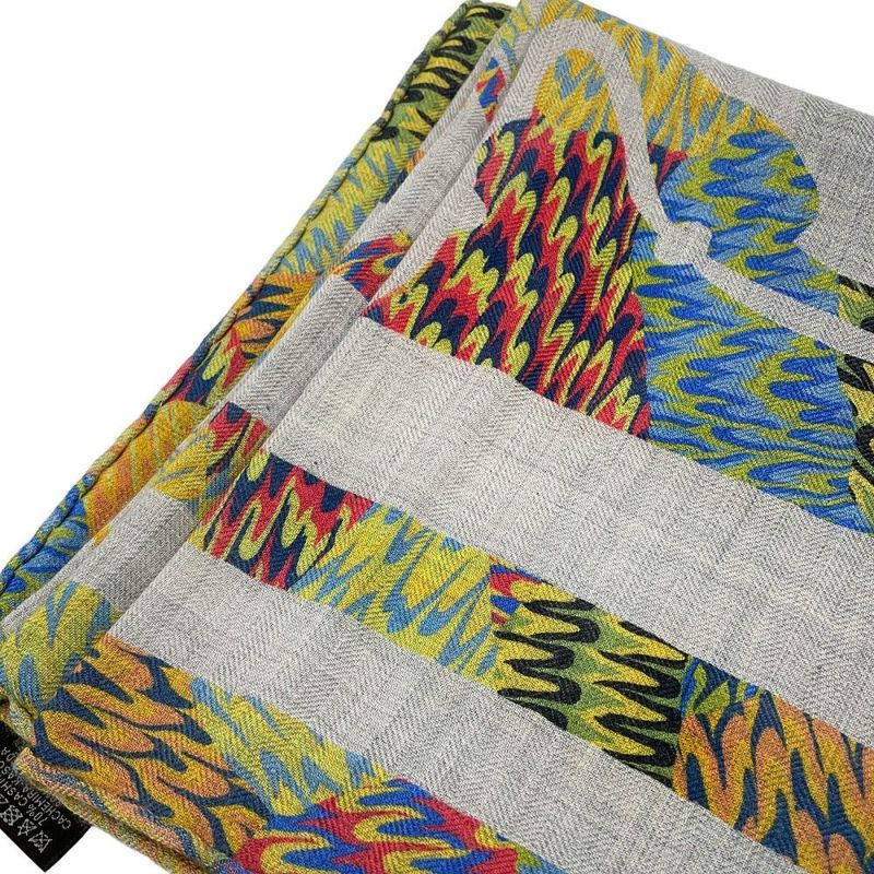 エルメス カレ90 京都マーブル エクスリブリス EX-LIBRIS HERMES カシミヤ スカーフ 2021年秋冬