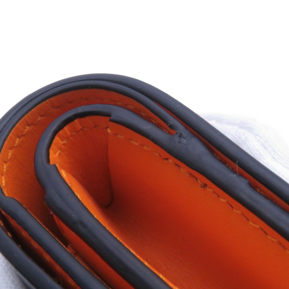 ロエベ 二つ折り財布 ノット コンパクトウォレット シャイニーナパカーフレザー CEM1NCWX01 LOEWE 財布 バイカラー 黒