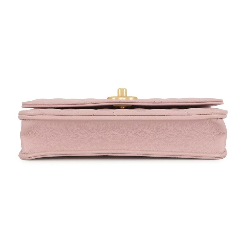 シャネル チェーンウォレット マトラッセ ココマーク ハートチェーン キャビアスキン AP3201 CHANEL