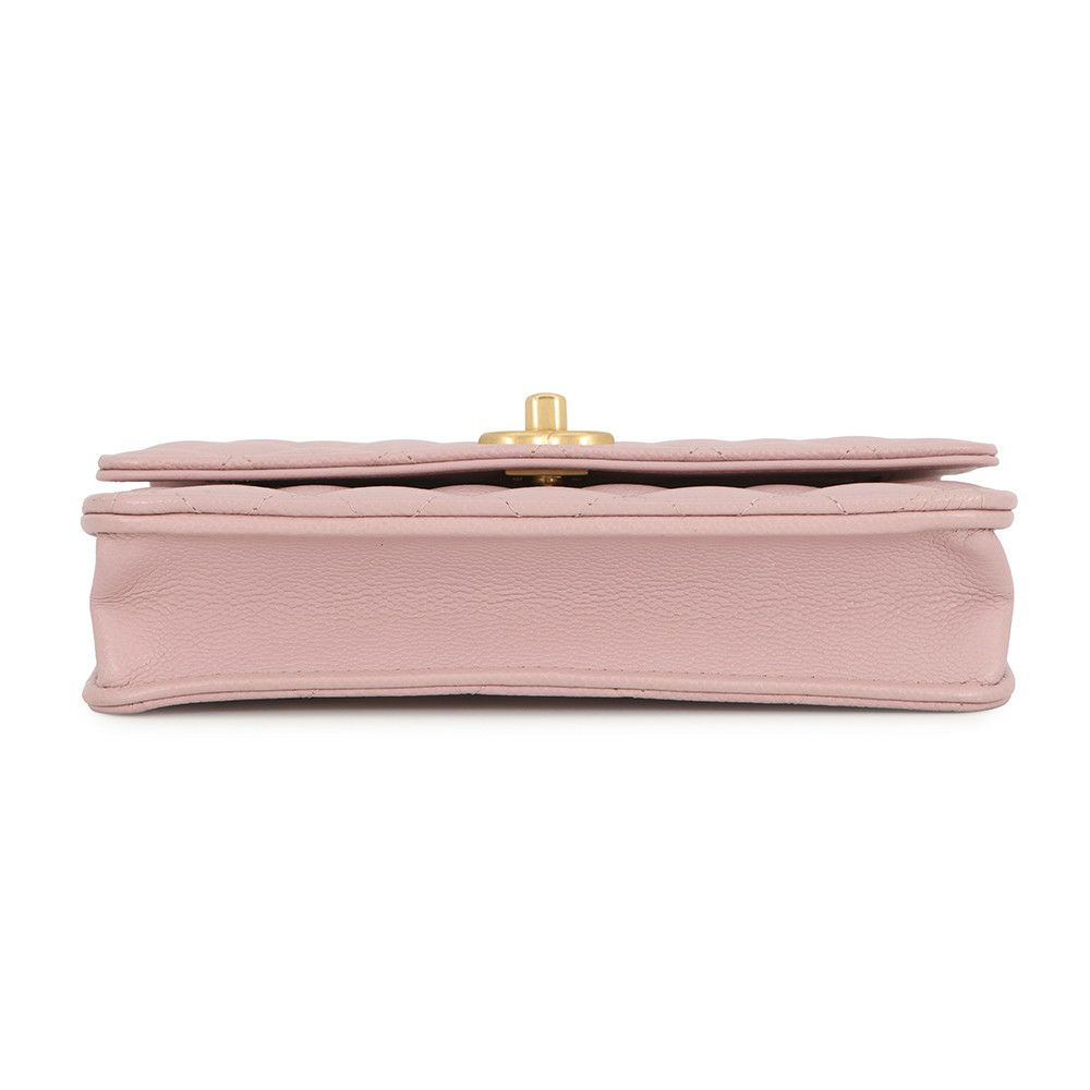 シャネル チェーンウォレット マトラッセ ココマーク ハートチェーン キャビアスキン AP3201 CHANEL