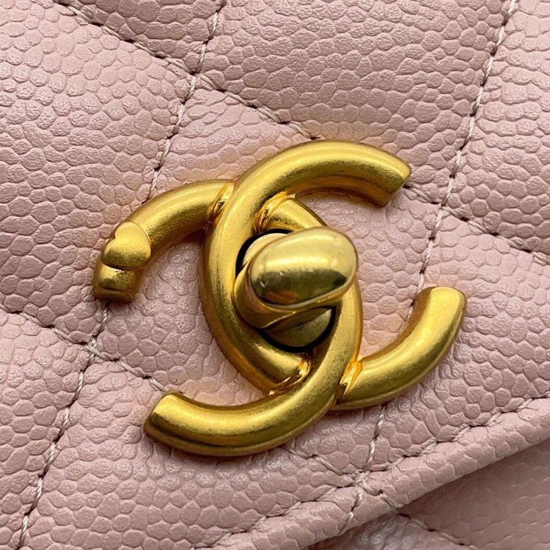 シャネル チェーンウォレット マトラッセ ココマーク ハートチェーン キャビアスキン AP3201 CHANEL