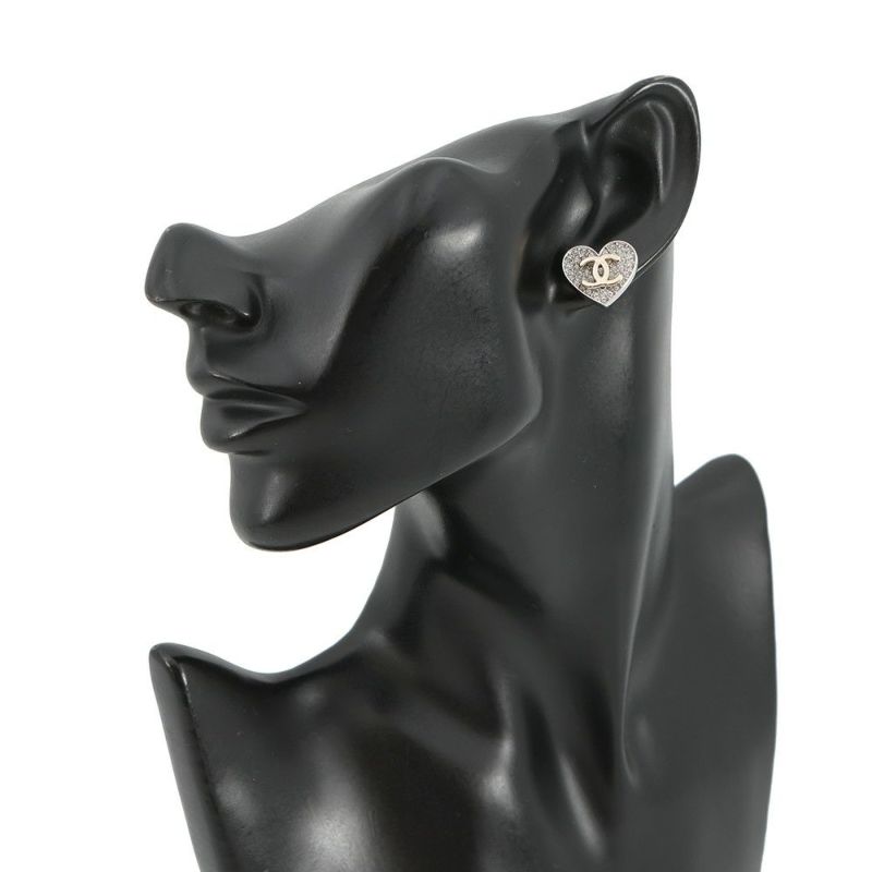 シャネル ピアス ココマーク ハート ラインストーン B26P ABH084 CHANEL アクセサリー