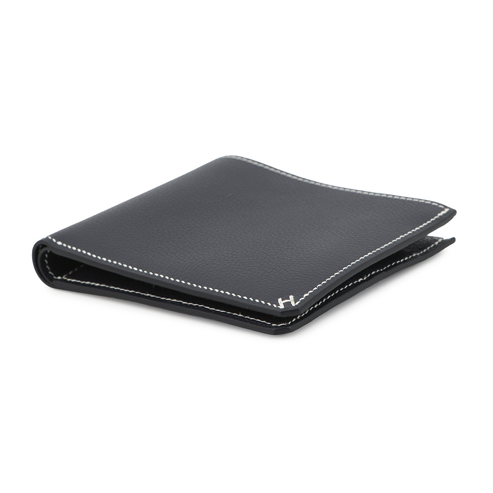 エルメス 二つ折り財布 セリエ コンパクト Sellier H グリミスティ/シルバー金具 エバーカラー W刻印