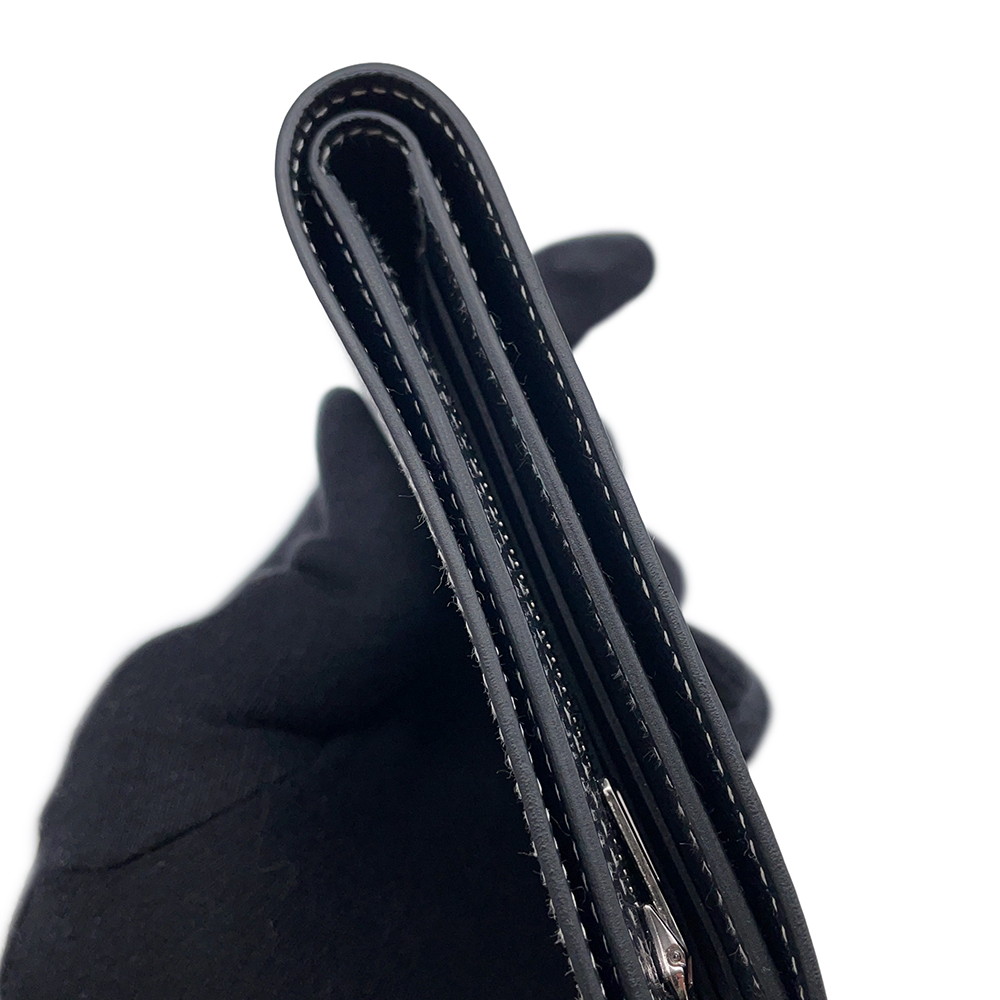 エルメス 二つ折り財布 セリエ コンパクト Sellier H グリミスティ/シルバー金具 エバーカラー W刻印