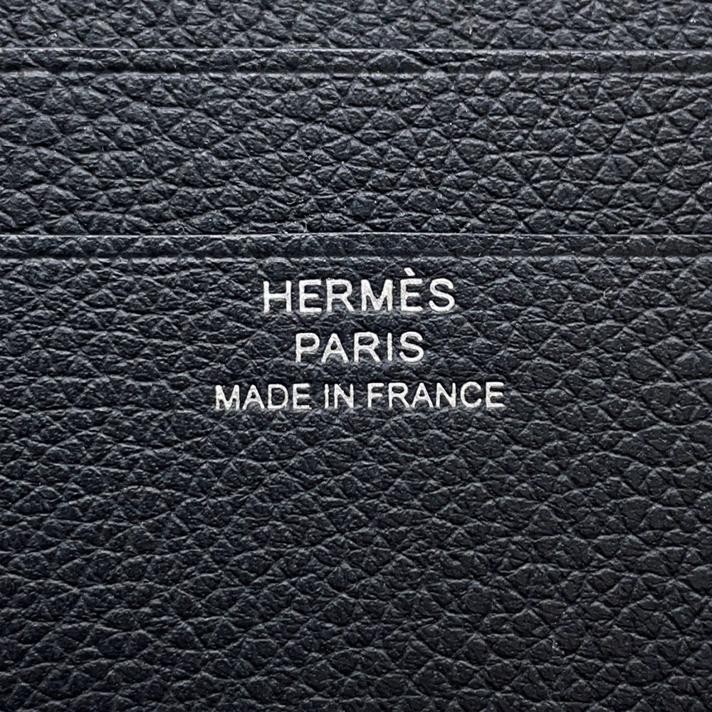 エルメス 二つ折り財布 セリエ コンパクト Sellier H グリミスティ/シルバー金具 エバーカラー W刻印