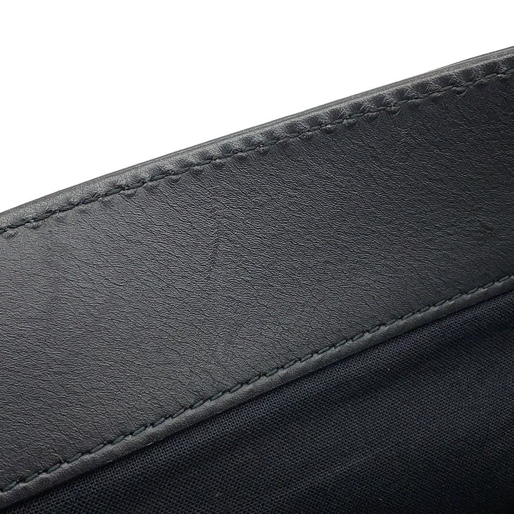 バレンシアガ トートバッグ ネイビートート レザー/キャンバス 374767 BALENCIAGA 黒 白