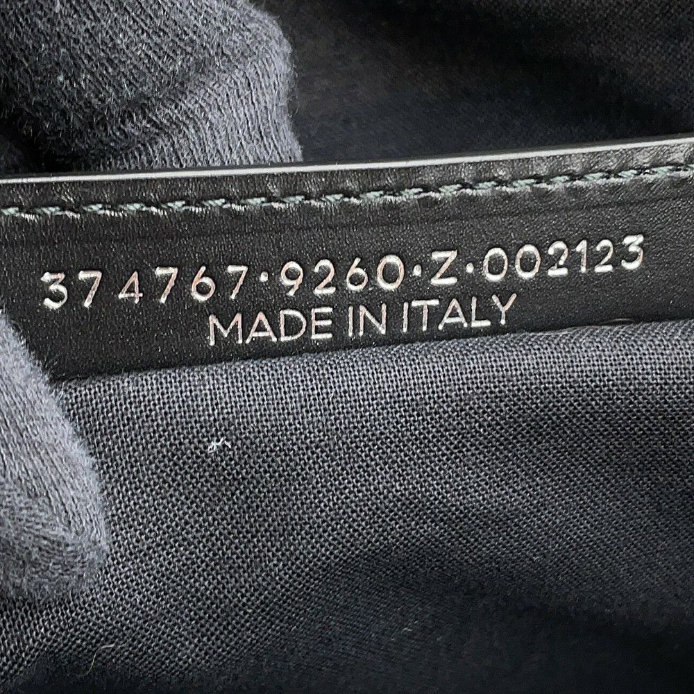 バレンシアガ トートバッグ ネイビートート レザー/キャンバス 374767 BALENCIAGA 黒 白