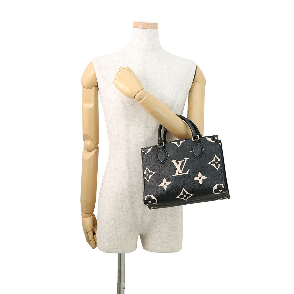 ルイヴィトン ハンドバッグ バイカラーモノグラム・アンプラント オンザゴーPM M45659 ヴィトン バッグ 2way ショルダー 黒 ブラック