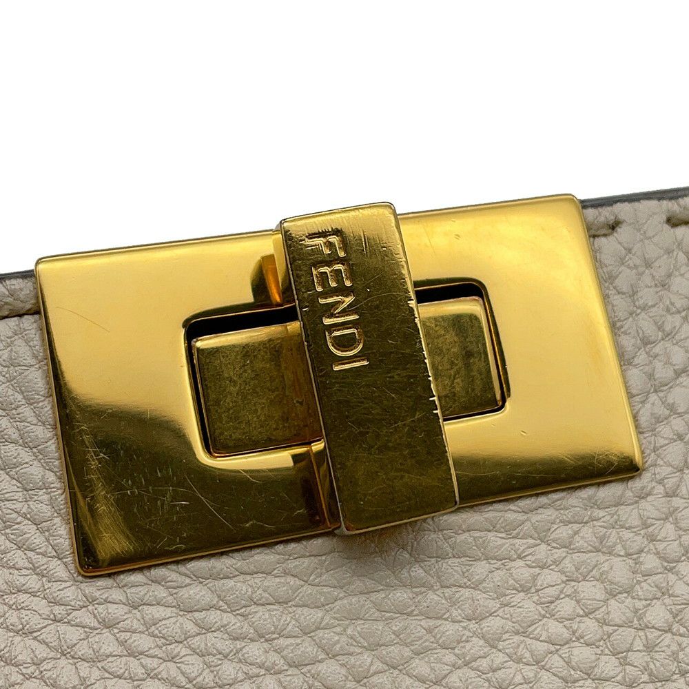 フェンディ ハンドバッグ ピーカブー アイコニックエッセンシャリー レザー 8BN302 FENDI 2wayショルダーバッグ