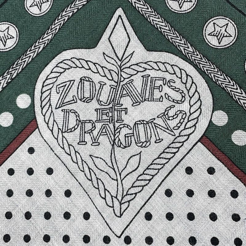 エルメス ストール カレ140 カレジェアン ズアヴとドラゴン・バンダナ Zouaves et Dragons Bandana HERMES 2023年秋冬