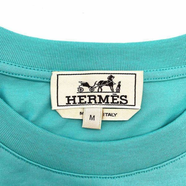 エルメス Tシャツ シュヴォー アン シメトリー 3D コットン メンズサイズM HERMES トップス