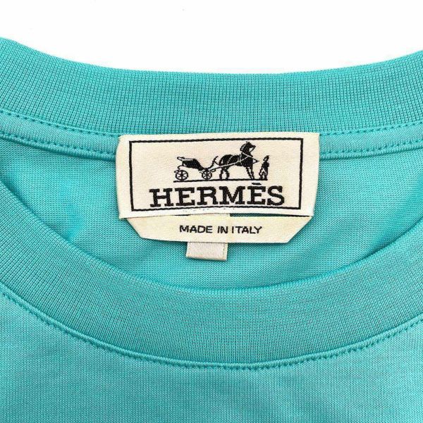 エルメス Tシャツ シュヴォー アン シメトリー 3D コットン メンズサイズM HERMES トップス