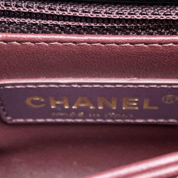 シャネル ハンドバッグ ココマーク トップハンドル ミニ フラップ キャビアスキン AS2215 CHANEL 2wayショルダー 黒
