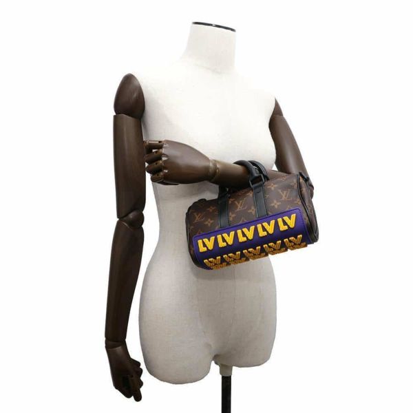 ルイヴィトン ハンドバッグ モノグラム/LVラバー キーポルXS M45788 LOUIS VUITTON 黒 ブラック