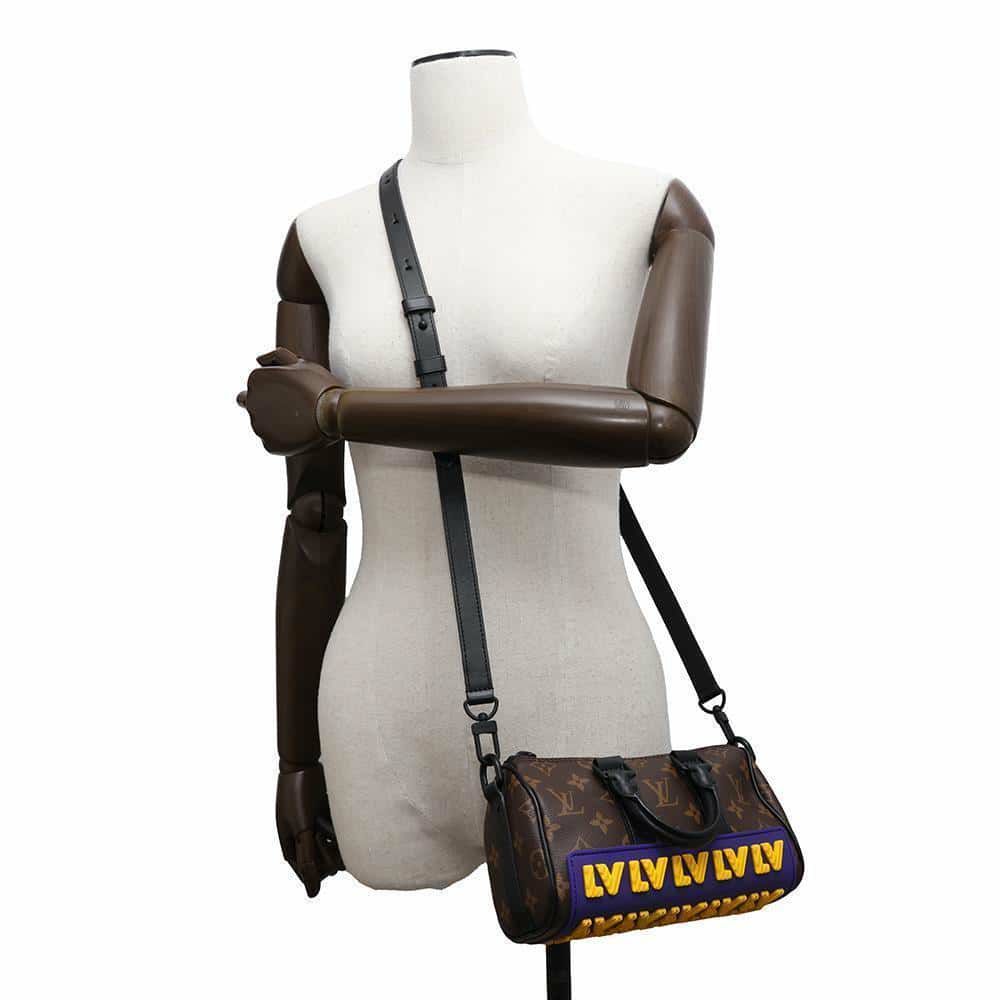 ルイヴィトン ハンドバッグ モノグラム/LVラバー キーポルXS M45788 LOUIS VUITTON 黒 ブラック