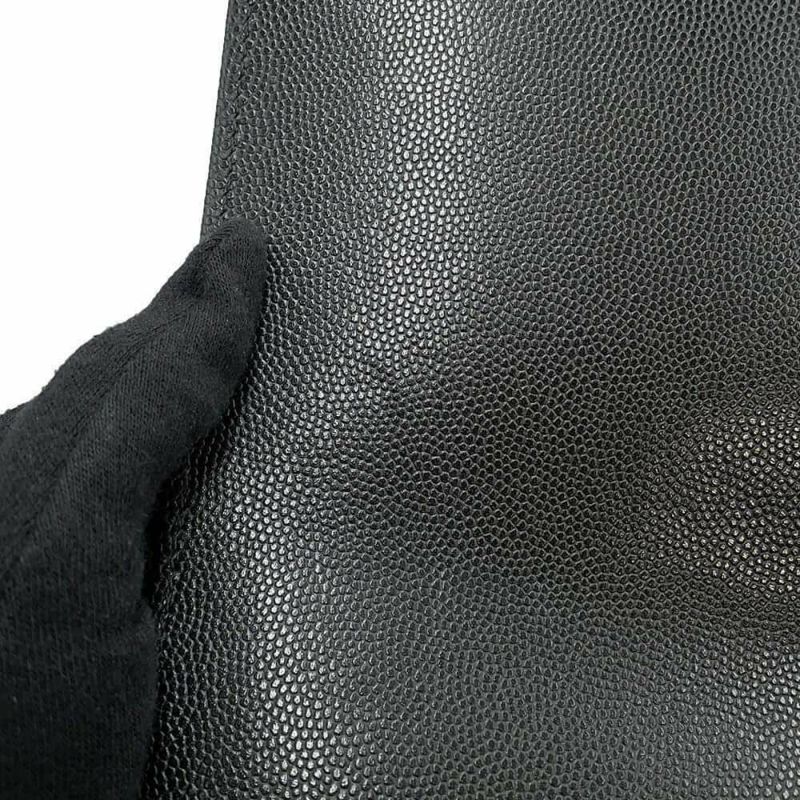 シャネル ハンドバッグ マトラッセ ココマーク ハンドル フラップ キャビアスキン A92991 2way 黒