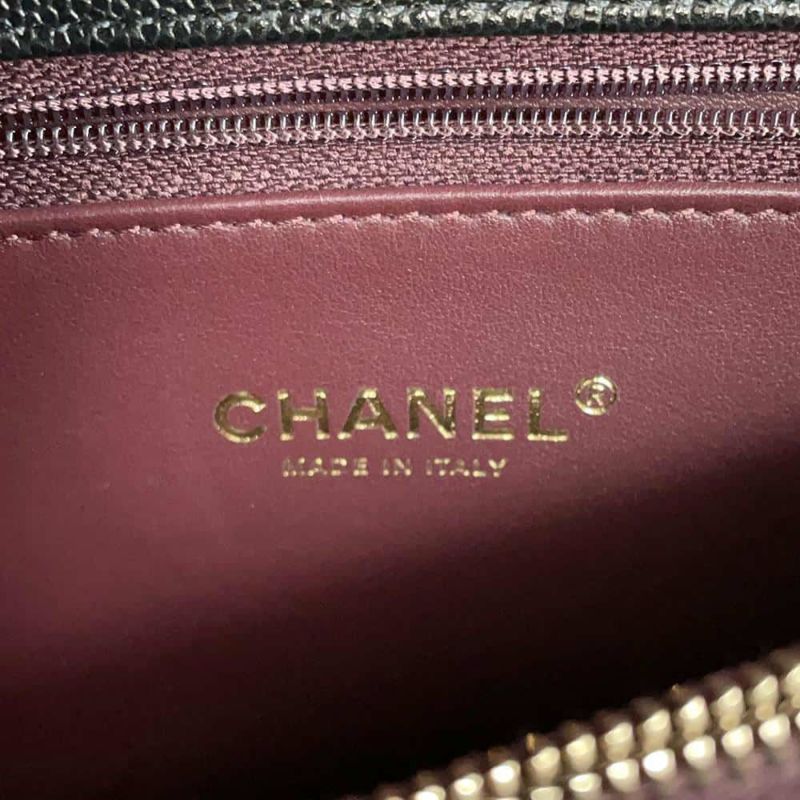 シャネル ハンドバッグ マトラッセ ココマーク ハンドル フラップ キャビアスキン A92991 2way 黒