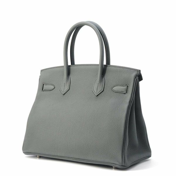 エルメス バーキン30 ヴェールアマンド/シルバー金具 トゴB刻印 HERMES Birkin ハンドバッグ