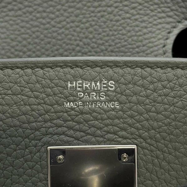 エルメス バーキン30 ヴェールアマンド/シルバー金具 トゴB刻印 HERMES Birkin ハンドバッグ