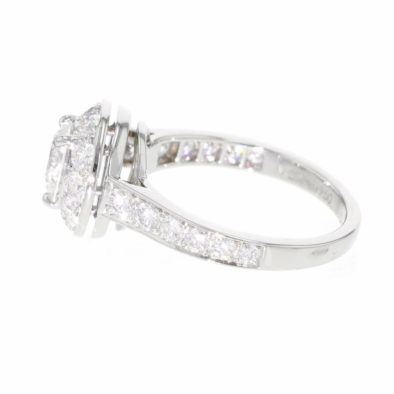 ヴァンクリーフ&アーペル リング イコーヌ ダイヤモンド 1.02ct Pt950プラチナ サイズ51 GIA鑑定書付き 指輪 ジュエリー