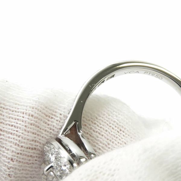 ヴァンクリーフ&アーペル リング イコーヌ ダイヤモンド 1.02ct Pt950プラチナ サイズ51 GIA鑑定書付き 指輪 ジュエリー