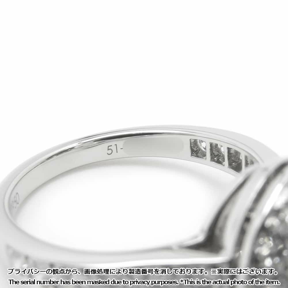 ヴァンクリーフ&アーペル リング イコーヌ ダイヤモンド 1.02ct Pt950プラチナ サイズ51 GIA鑑定書付き 指輪 ジュエリー