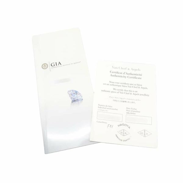 ヴァンクリーフ&アーペル リング イコーヌ ダイヤモンド 1.02ct Pt950プラチナ サイズ51 GIA鑑定書付き 指輪 ジュエリー