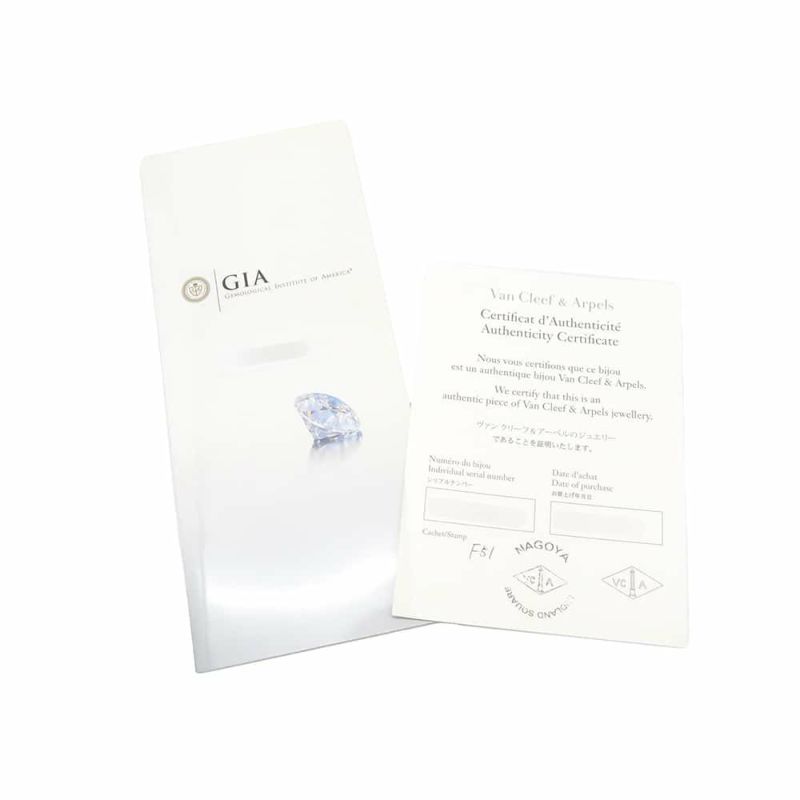 ヴァンクリーフ&アーペル リング イコーヌ ダイヤモンド 1.02ct Pt950プラチナ サイズ51 GIA鑑定書付き 指輪 ジュエリー